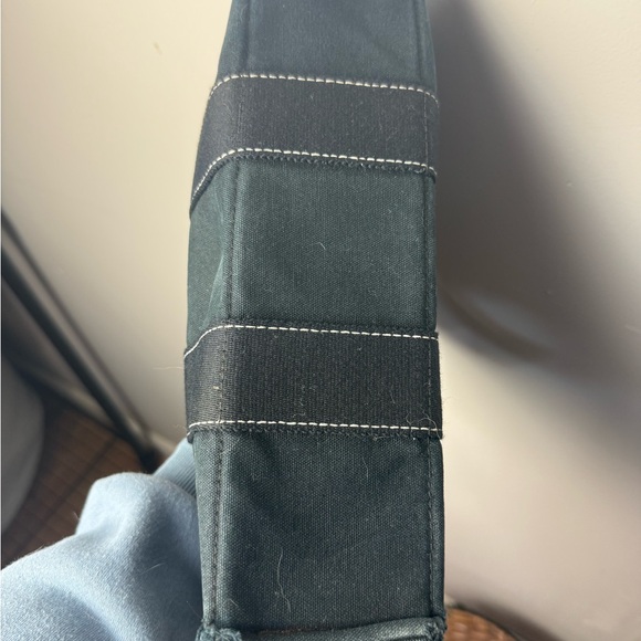 Hermes Black Canvas Bag with silver snap closure - Picture 7 of 9